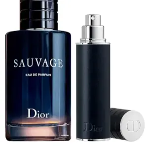 Christian Dior Sauvage For Men 2 Piece Set (3.4 Oz Eau De Parfum Spray / 0.34 Oz Eau De Parfum Spray /10 Ml Mini)